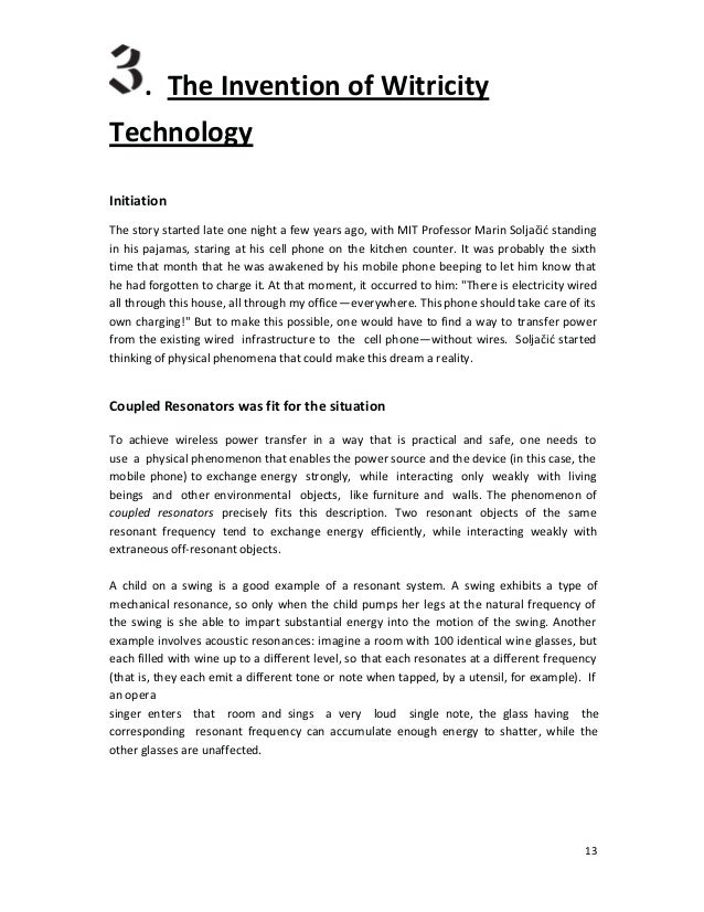 witricity seminar report
